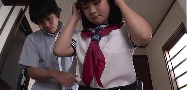  Japanese schoolgirl, Ami Oya is peeing, uncensored